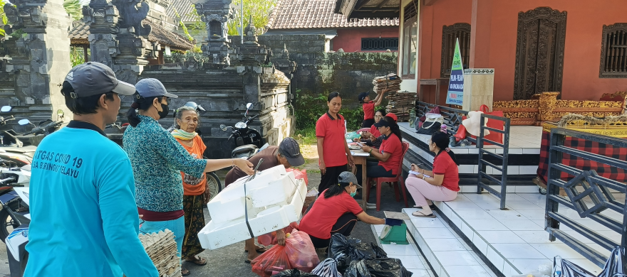 Bank sampah di Banjar dinas Bajra Pegebegan